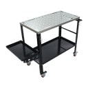 ����̵�� ���ܥơ��֥� ������ǥ��󥰥ơ��֥� ��W915����D460����H880mm �Ѳٽ���300kg ���ܥơ��֥��ѥ����׸����82���դ� DIY �ȥ졼 �����繩 ����ơ��֥� ��ǽ����� �ơ��֥� ���ܺ���� ���㥹�����դ� ���� ��Ǽ weldingtableb09bk