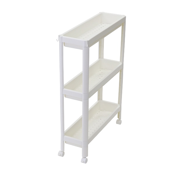ワゴン,キッチンワゴン,プラスチック,キャスター,約18×55×73.5cm,段数