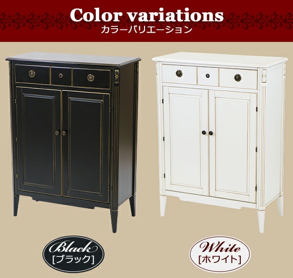 ロココ調,サイドボード,約W80×約D38×約H108.5(cm),収納,木製,ロココ