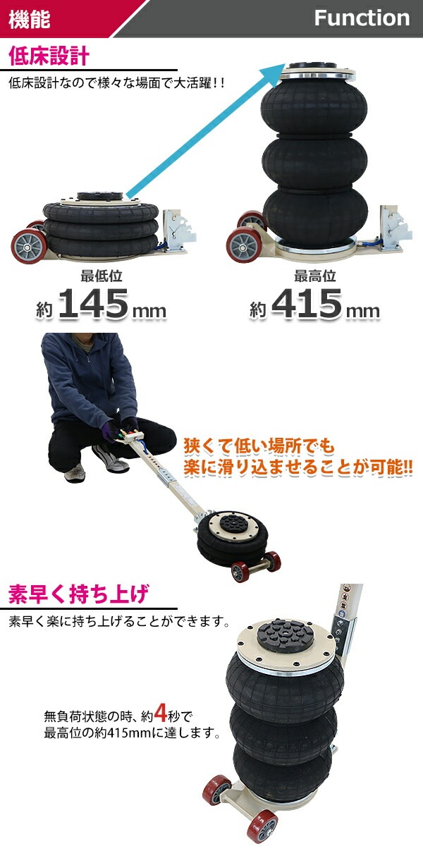 ����̵�� �Х롼�󥸥�å� �㾲������ �������Х롼�󥸥�å� 3�� ǽ����3t ��3.0t ��3000kg �ϥ�ɥ�3�ʳ�Ĵ�� �������� ����������å� �ե�������å� �٥�����������å� ���졼������å� �ȥ�å� ����å� ����å����å� ���ƥʥ� ������� abljackt103a3t