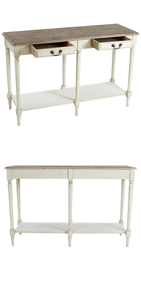 ̵  ƥĴ 󥽡ơ֥ W120D40H77cm ۥ磻   Ф Ф 2 2 ƥȶ  ơ֥ ƥ ƥ ƥꥢ ȶ ɥơ֥ ӡå ӡ  antiqueh30wh