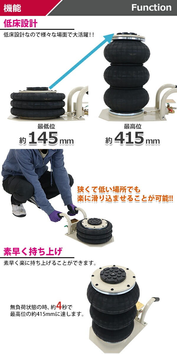 ����̵�� �Х롼�󥸥�å� �㾲������ �������Х롼�󥸥�å� 3�� ǽ����3t ��3.0t ��3000kg �������� ����������å� �ե�������å� �٥�����������å� ���졼������å� �Х롼�� �� �ȥ�å� ����å� ����å����å� ���ƥʥ� ������� abljackt103b3t