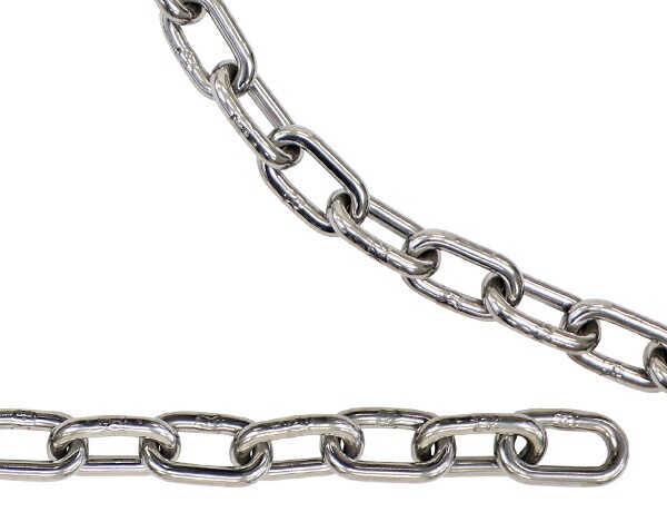 水本 強力アルミチェーン AL-7 長さ・リンク数指定カット 22.1~23m ( AL-7-23C ) □水本機械製作所 強力アルミチェーン ＡＬ-７ 長さ・リンク数指定