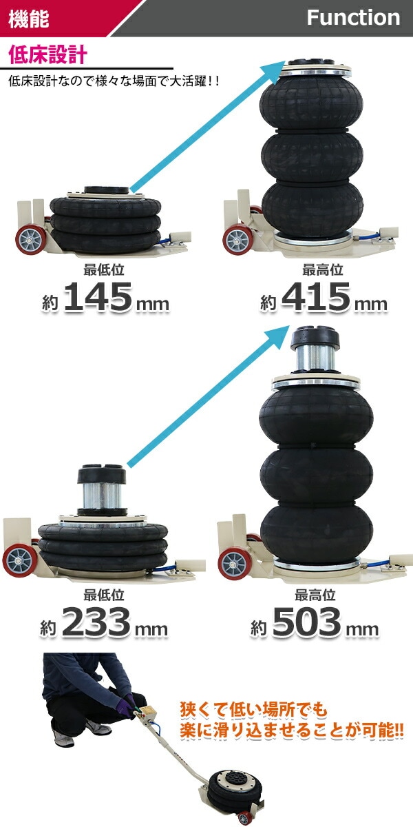 ����̵�� �Х롼�󥸥�å� �㾲������ �����å������դ� �ǹ��503mm �������Х롼�󥸥�å� 3�� ǽ����3t ��3.0t ��3000kg �������� ����������å� �ե�������å� �٥�����������å� ���졼������å� �ȥ�å� ����å� ����å����å� ������� abljackt1033tat