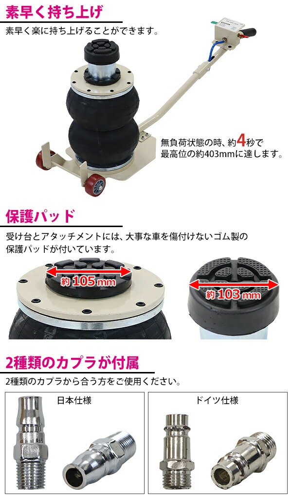 ����̵�� �Х롼�󥸥�å� �㾲������ �����å������դ� �ǹ��403mm �������Х롼�󥸥�å� 2�� ǽ����2t ��2.0t ��2000kg �������� ����������å� �ե�������å� �٥�����������å� ���졼������å� �ȥ�å� ����å� ����å����å� ������� abljackt1022tat