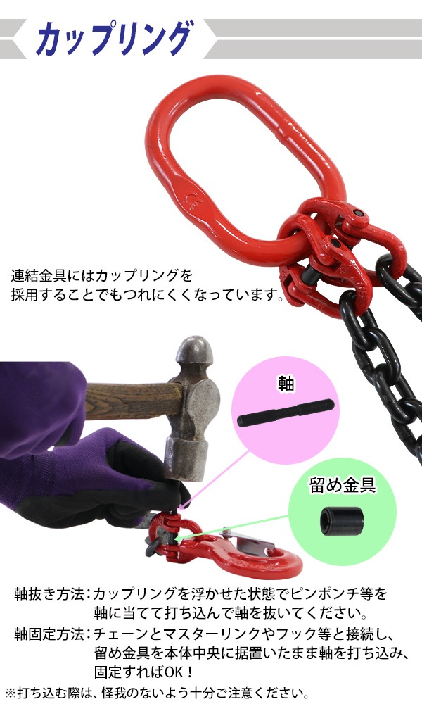 ����̵�� �������󥹥�� 2���ߤ� ���Ѳٽ���2.0t ��2000kg ��������Ĺ����1.5m ������ G80 ��¤ �����Υߡ���ǥ� ����󥰥������� �ߤꥯ���� �ߤ�� 2���ߤ� �����եå� ��å��� �ե���ɥ�եå� ���������� ���졼�� �ۥ����� �̳ݤ� ���� chslingde82lgs2t