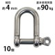 ����̵�� ���ƥ�쥹����å��� 10�ĥ��å� JIS���� �ͤ����ߥ����� M4 ������4mm ������8mm ���Ѳٽ���90kg SUS304 JIS ���ƥ�쥹�� �ͤ�����å��� SE�� Ⱦ�� ����å��� Ǳ�� �Ҥ� �ߤ�� �ߤ� ��� Ϣ�� ��� �磻�䡼 ������ �������� susshackle4mm10p