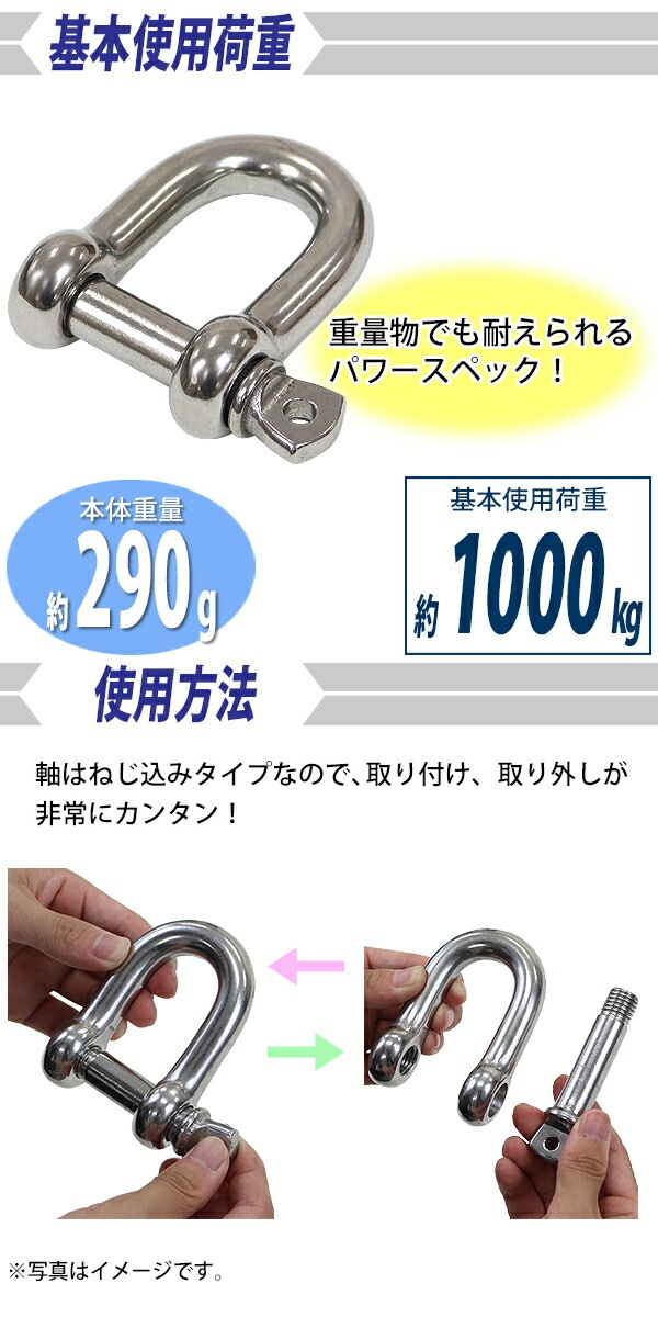 ����̵�� ���ƥ�쥹����å��� JIS���� �ͤ����ߥ����� M14 ������14mm ������28mm ���Ѳٽ���1000kg SUS304 JIS ���ƥ�쥹�� �ͤ�����å��� SE�� Ⱦ�� ����å��� Ǳ�� �Ҥ� �ߤ�� �ߤ� ��� Ϣ�� ��� �磻�䡼 ������ �������� susshackle14mm