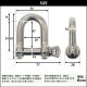 ����̵�� ���ƥ�쥹����å��� JIS���� �ͤ����ߥ����� M14 ������14mm ������28mm ���Ѳٽ���1000kg SUS304 JIS ���ƥ�쥹�� �ͤ�����å��� SE�� Ⱦ�� ����å��� Ǳ�� �Ҥ� �ߤ�� �ߤ� ��� Ϣ�� ��� �磻�䡼 ������ �������� susshackle14mm