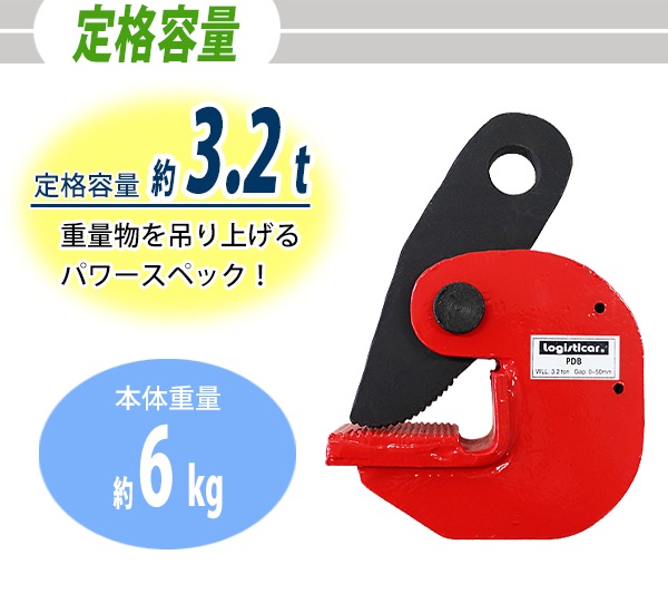 ����̵�� ���ߥ����� ���������3.2t �������ϰ���0��4.0cm ������ ��ʿ������ �ߤꥯ���� ��ʿ ���� ���ߤ� ��3200kg ������ ���졼�� �եå� �̳ݤ� �ߤ�夲 ���� ȿž ��� ��ž ���� ���� ���� Ŵ�� ��͢ ¤�� �� ��å� yokoturiclampdb32t