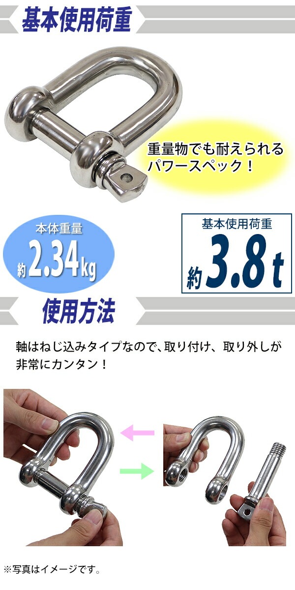 ����̵�� ���ƥ�쥹����å��� JIS���� �ͤ����ߥ����� M28 ������28mm ������58mm ���Ѳٽ���3.8t ��3800kg SUS304 JIS ���ƥ�쥹�� �ͤ�����å��� SE�� Ⱦ�� ����å��� Ǳ�� �Ҥ� �ߤ�� �ߤ� ��� Ϣ�� ��� �磻�䡼 ������ �������� susshackle28mm
