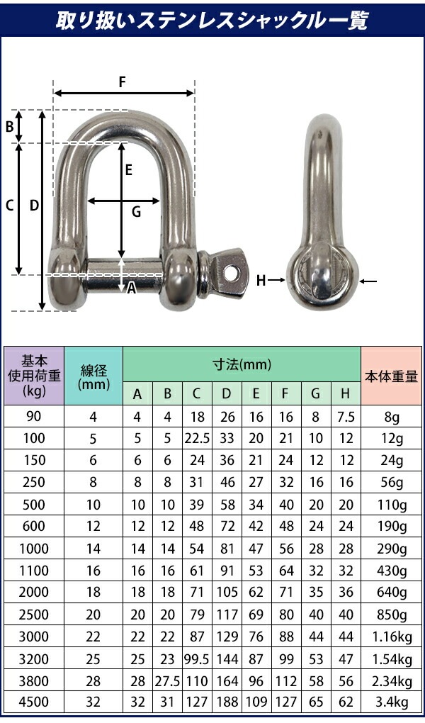 ����̵�� ���ƥ�쥹����å��� JIS���� �ͤ����ߥ����� M28 ������28mm ������58mm ���Ѳٽ���3.8t ��3800kg SUS304 JIS ���ƥ�쥹�� �ͤ�����å��� SE�� Ⱦ�� ����å��� Ǳ�� �Ҥ� �ߤ�� �ߤ� ��� Ϣ�� ��� �磻�䡼 ������ �������� susshackle28mm