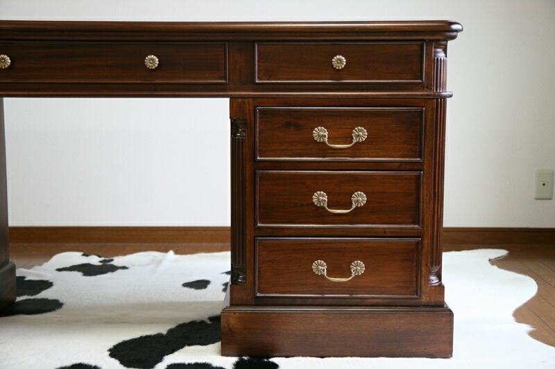 マホガニー,無垢材,アンティーク調,デスク,OD-04B | すべての商品