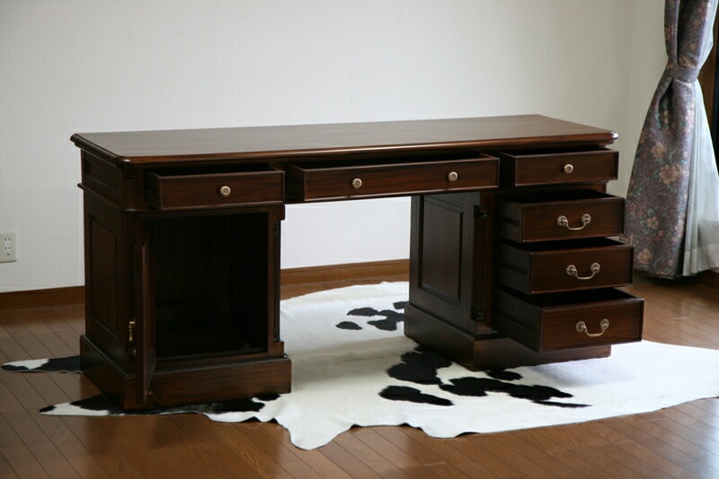 ヴィンテージ　マホガニー材　デスク マホガニー,無垢材,アンティーク調,デスク,OD-04B | すべての商品