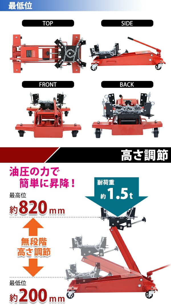 ����̵�� ������ �ȥ�󥹥ߥå���󥸥�å� �ե��������� ��å� �Ѳٽ���1.5t ��1500kg �ߥå���󥸥�å� �ߥå�����ե� �㾲������ �⤵Ĵ�� ����Ĵ�� ��������Ĵ�� ���óݤ����� ���㥹������ �ߥå���� æ�� �� ���ƥʥ� ���� ���� �� �� tmjackt30315tr
