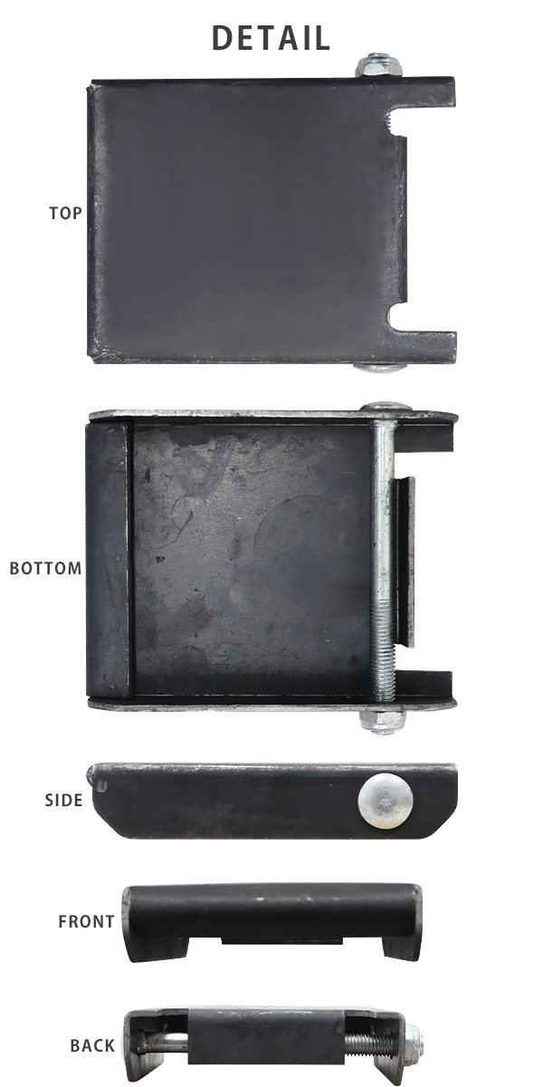 キャスター着脱プレート,W125×D140×H29mm,4個セット,ラック,移動,工場