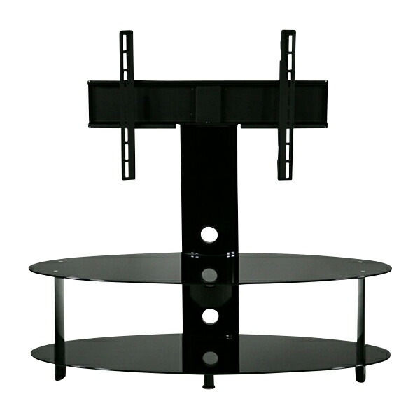 大型 液晶 ブラック 強化ガラステレビ台 32～42インチ対応 V289-2