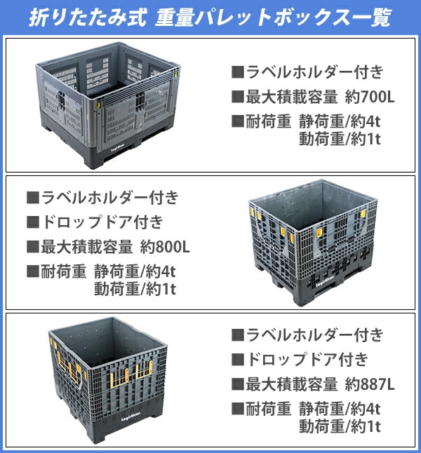 パレットボックス,コンテナパレット,折りたたみ,分解収納型,約W120