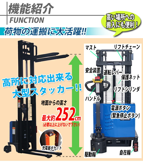 ưå  ư ư ѥե PSEŬ  ǹ2520mm ٽ1500kg 1.5t ե565mm ư å ưե  ϥå å åȥå ե ϥɥѥåȥȥå 252cm estas15s1525a