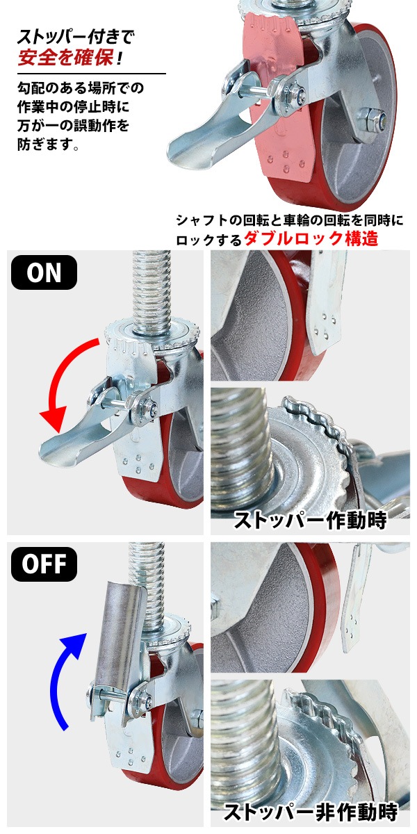 ����̵�� ���㥹���� ­�쥭�㥹���� ����å����㥹���� ���ߥ��㥹���� ������ PU�� ���ȥåѡ��դ� 4�ĥ��å� �����ѥ��㥹���� �Ѳٽ���250kg(1�Ĥ�����) ����ľ����150mm ����50mm ���߼� PU���� �ݥꥦ�쥿�� ����å��դ� ������󥰥�� �⤵Ĵ�� scacs60pus51p4p