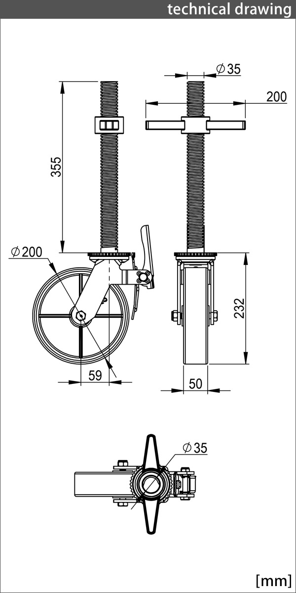 ����̵�� ���㥹���� ­�쥭�㥹���� ����å����㥹���� ���ߥ��㥹���� ������ PU�� ���ȥåѡ��դ� 4�ĥ��å� �����ѥ��㥹���� �Ѳٽ���280kg(1�Ĥ�����) ����ľ����200mm ����50mm ���߼� PU���� �ݥꥦ�쥿�� ����å��դ� ������󥰥�� �⤵Ĵ�� scacs80pus51p4p