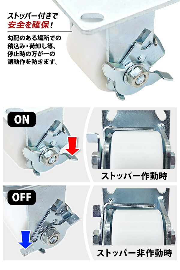 ̵ 㥹 ꥭ㥹  ʥ ȥåѡդ 4ĥå ѥ㥹 Ѳٽ730kg(1Ĥ) ľ70mm 50mm  ʥ ֥졼դ   Ҹ   cstrnyfisn70rb4p