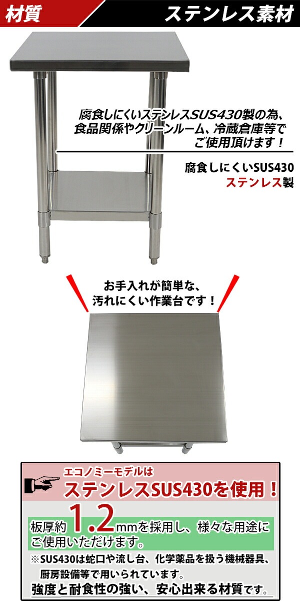 ����̵�� �����륹�ƥ�쥹����� 2�� �Ѳٽ���180kg ����600�߱���600�߹⤵800mm �ĸ���1.2mm SUS430 �����Υߡ���ǥ� ���ƥ�쥹�ơ��֥� ����ơ��֥� ���ƥ�쥹�� ��̳�� ���å���ơ��֥� Ĵ�� ê�դ� ��� �� ���ƥ�쥹�� ���� ���å��� ��˼ wtsteco600600