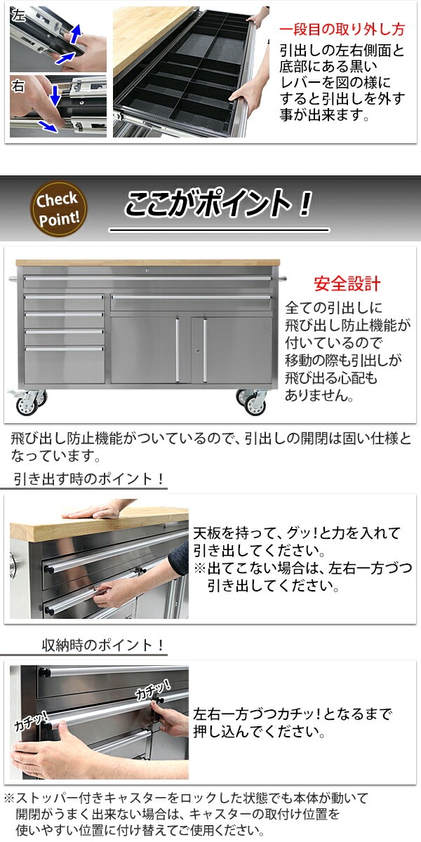 ステンレス,ツールキャビネット,半完成品,総積載荷重約600kg,約幅1670