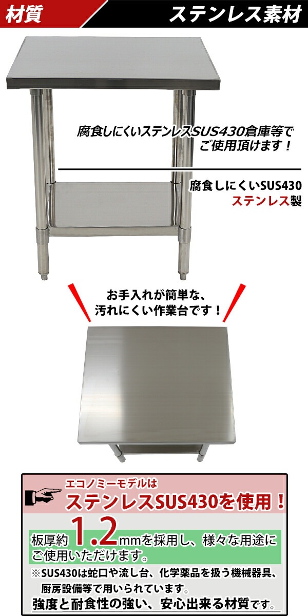 ����̵�� �����륹�ƥ�쥹����� 2�� �Ѳٽ���180kg ����700�߱���600�߹⤵800mm �ĸ���1.2mm SUS430 �����Υߡ���ǥ� ���ƥ�쥹�ơ��֥� ����ơ��֥� ���ƥ�쥹�� ��̳�� ���å���ơ��֥� Ĵ�� ê�դ� ��� �� ���ƥ�쥹�� ���� ���å��� ��˼ wtsteco600700