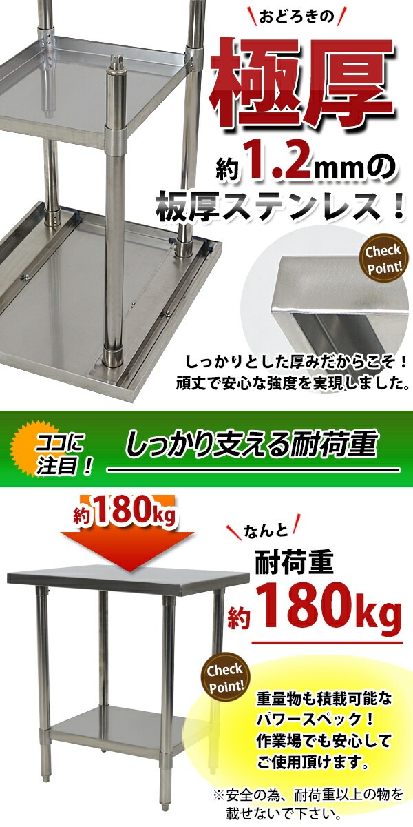 ����̵�� �����륹�ƥ�쥹����� 2�� �Ѳٽ���180kg ����700�߱���600�߹⤵800mm �ĸ���1.2mm SUS430 �����Υߡ���ǥ� ���ƥ�쥹�ơ��֥� ����ơ��֥� ���ƥ�쥹�� ��̳�� ���å���ơ��֥� Ĵ�� ê�դ� ��� �� ���ƥ�쥹�� ���� ���å��� ��˼ wtsteco600700