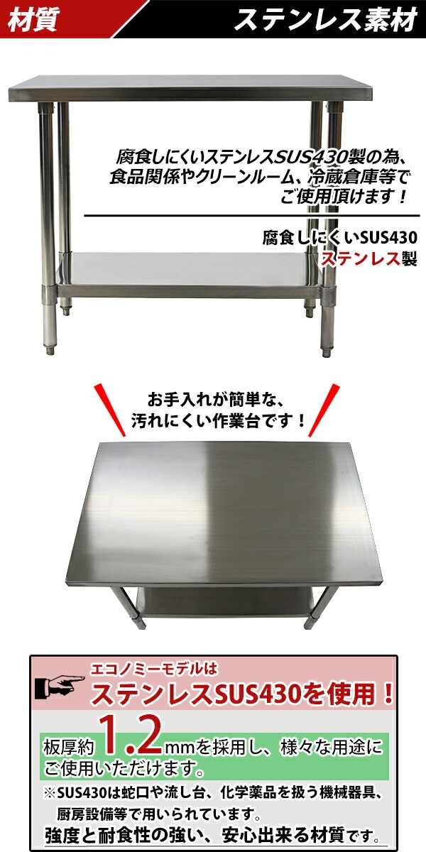 ����̵�� �����륹�ƥ�쥹����� 2�� �Ѳٽ���200kg ����1000�߱���600�߹⤵800mm �ĸ���1.2mm SUS430 �����Υߡ���ǥ� ���ƥ�쥹�ơ��֥� ����ơ��֥� ���ƥ�쥹�� ��̳�� ���å���ơ��֥� Ĵ�� ê�դ� ��� �� ���ƥ�쥹�� ���� ���å��� ��˼ wtsteco6001000