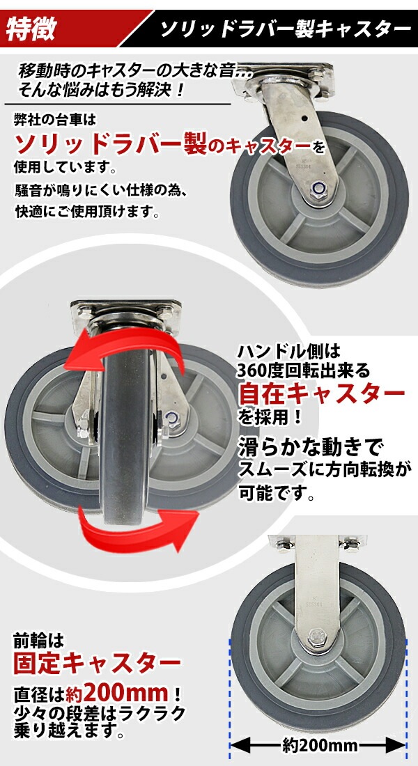 台車,オールステンレス台車,耐荷重約1000kg,積載面約915×1830mm,平台車