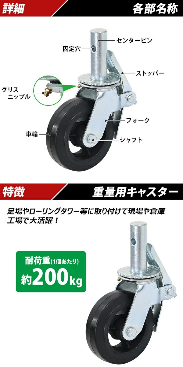 ����̵�� ���㥹���� ­�쥭�㥹���� ���ߥ��㥹���� ������ ������ ���ȥåѡ��դ� 1�� ñ�� �����ѥ��㥹���� �Ѳٽ���200kg(1�Ĥ�����) ����ľ����150mm ����50mm ���ꥹ�˥åץ��դ� ���߼� ������� ��С� ������󥰥�� ���� �Ҹ� ��� ���� scacsrufrs0601p