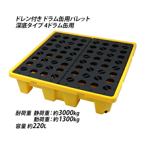 ����̵�� �ɥ����ѥѥ�å� ���� �ɥ���դ� 4�ɥ����� ��W1300��D1300��H300mm �����Ѳٽ���3000kg �������� �ץ饹���å��ѥ�å� �ɥ��� �ѥ�å� �ǥå� �ץ�ѥ� �ɥ�åץǥå� �ɥ��̥ȥ쥤 ���ԥ�ѥ�å� ���ԥ�ǥå� 4dpalletw13d13h30