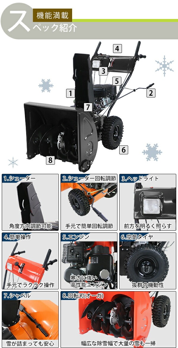 除雪機　カワサキ　アイスノー　6馬力です 除雪機 カワサキ アイスノー 6馬力です