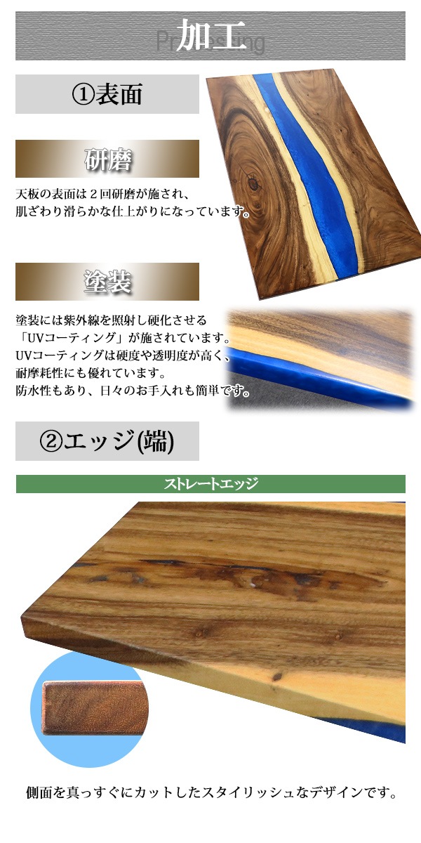 一点限り,天板,デスク,テーブル,天板のみ,ウォールナット材,エポキシ