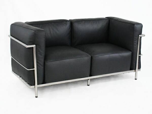 ルコルビジェデザインの黒いソファ コルビジェデザイン,コルビュジェデザイン,コルビジエデザイン