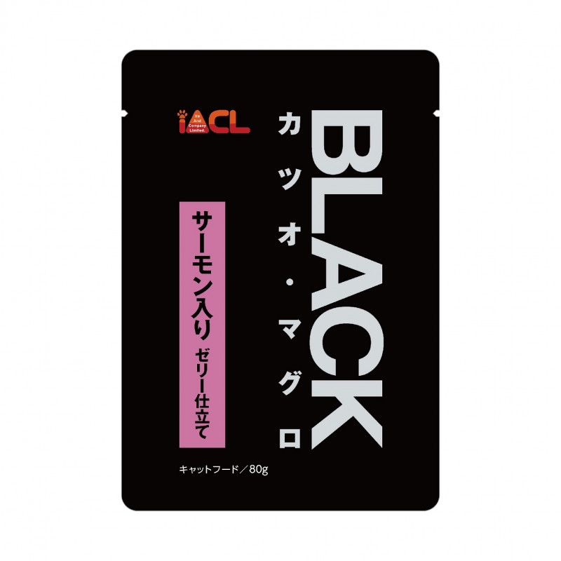 BLACK カツオ・マグロ サーモン入り ゼリー仕立て 80g