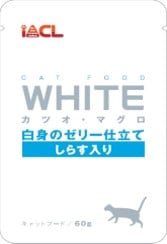 WHITE カツオ・マグロ 白身のゼリー仕立て しらす入り 60g