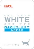 WHITE　カツオ・マグロ　白身のゼリー仕立て しらす入り　60g