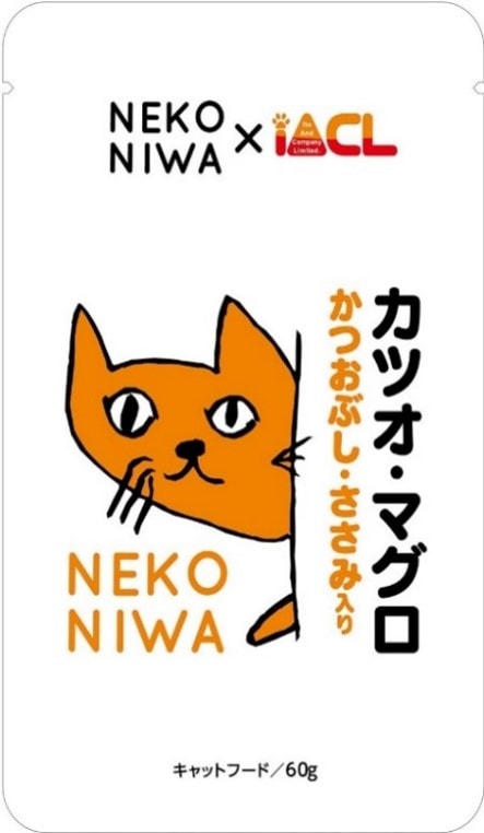 猫庭パウチ　カツオ・マグロ　かつおぶし・ささみ入り　60g