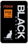 BLACK カツオ・マグロ ささみ入り ゼリー仕立て 60g