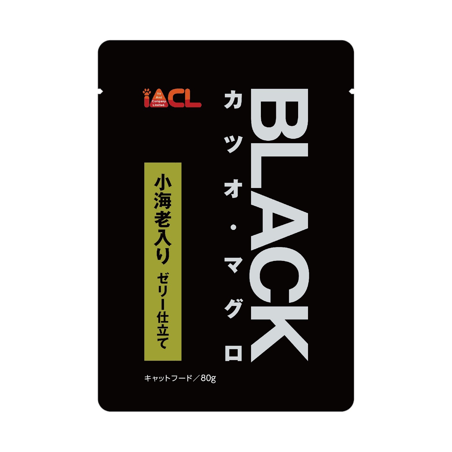 BLACK カツオ・マグロ 小海老入り ゼリー仕立て 80g