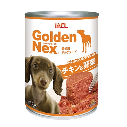 GoldenNex 犬缶 チキン&野菜375g