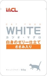WHITE　カツオ・マグロ　白身のゼリー仕立て ささみ入り　60g