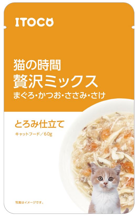 猫の時間 贅沢ミックス まぐろ・かつお・ささみ・さけ とろみ仕立て