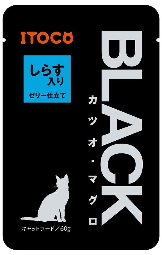 BLACK カツオ・マグロ　しらす入り　ゼリー仕立て　60g