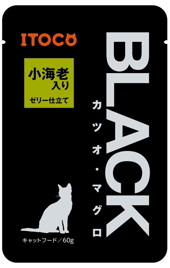 BLACK カツオ・マグロ　小海老入り　ゼリー仕立て 60g