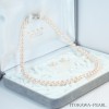 花珠真珠２点セット　あこや真珠ネックレス＜6.5mm＞ 鑑別書付 NE-664