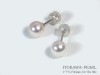 あこや真珠ピアス＜7.0mm＞スタッド・K14WG PE-6771